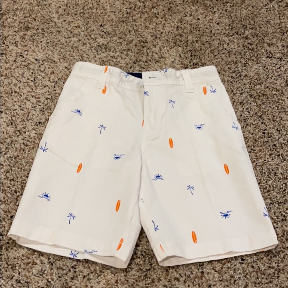 Boys Wonder Nation Flat Front White Shorts size 10